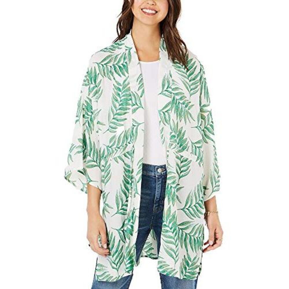 Say What Juniors Tropical Print Kimono